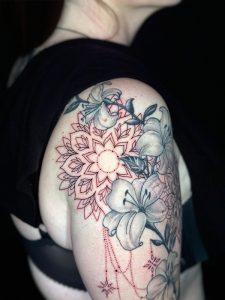Mandala, Mandala Tattoo Arm, Erweiterung Tattoo Mandala, Mandala Frau Tattoo, farbig